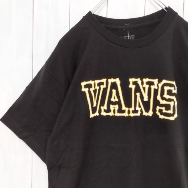 VANS　バンズ　半袖Tシャツ　VANS BONES　USA直輸入モデル　★クリックポスト（メール便...