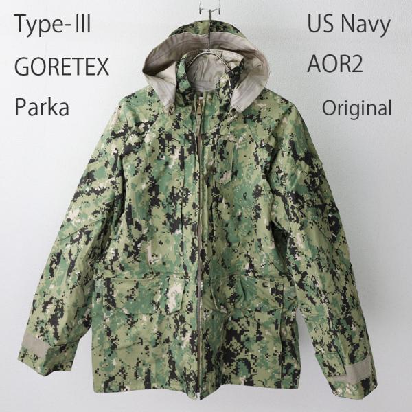 US. NAVY NWU GORE-TEXパーカー Type3[ [AOR2]《実物・新品(未使用品...