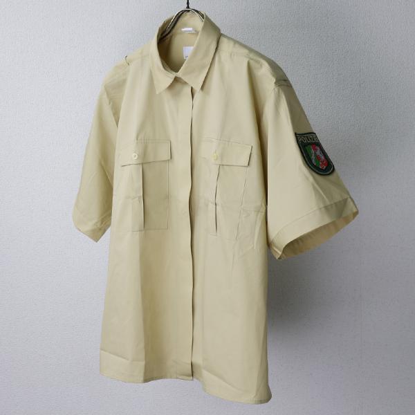 ドイツ警察. 女性警官用 イエローシャツ[半袖]《実物・新品(未使用品)》 polizei デッドス...