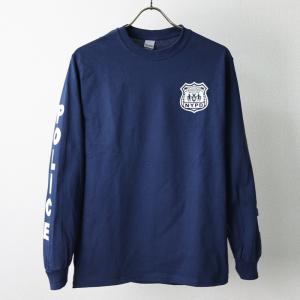 US. POLICE Tシャツ[NYPD POLICE] (ネイビー/白) アメリカンポリス LE