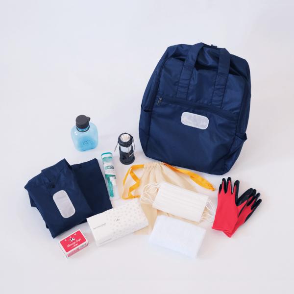 防災避難グッズ　ネイビー