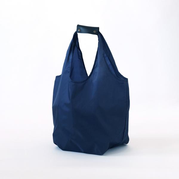 コンパクトエコバッグ（NAVY×BL ACK）21cm
