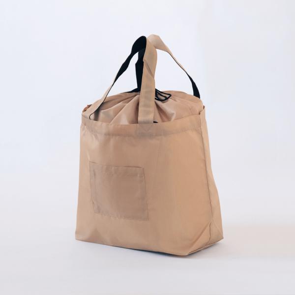 巾着トート ベージュ パラシュートクロス SANDoBAG