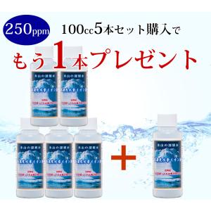 水素水 水素 高濃度水素水 濃縮タイプ 高濃度水素イオン液 100cc 5本セット購入で100ccを1本プレゼント｜sandy