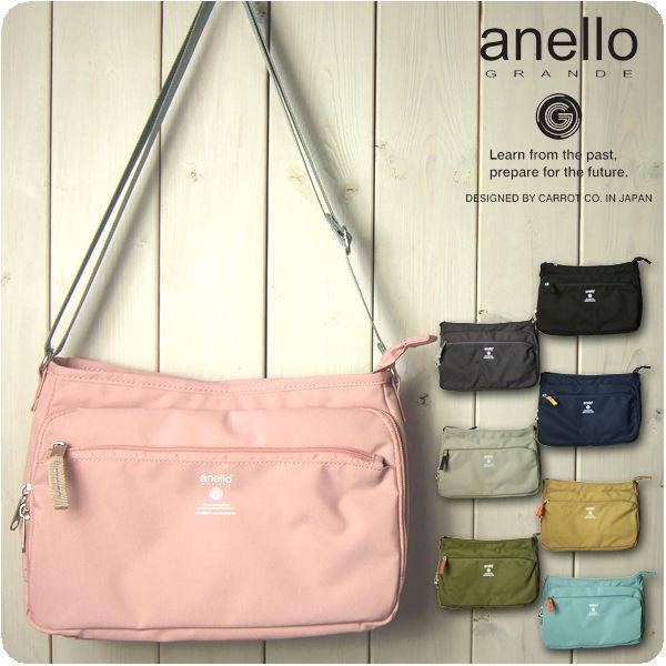 ショルダーバッグ レディース 軽い 斜め掛け anello アネロ 軽量撥水スラブポリエステル 多機...