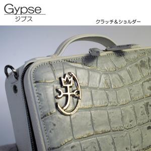 バッグ牛革(クロコ型押し) クラッチ&手付きシ...の詳細画像2