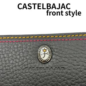 サイフラウンドファスナー 長財布 牛革 カステ...の詳細画像3