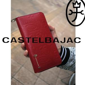 カステルバジャック castelbajac 長財布 ラウンドファスナー長札 牛革 タタン 067616