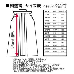 ミツボシ 天アスリート 正藍染湯通し#8000剣道袴の詳細画像4