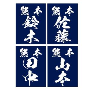 毛筆書体「黒龍書体」正藍染紺反 縁縫クラリーノ...の詳細画像2