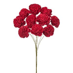 【ナチュラル素材　ハンドメイドフラワー】　ソーラーローズ・小　クイーンレッド do032081-330 0【東京堂】