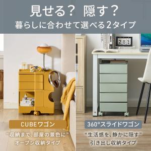 ワゴン キャスター付き 5段 3段 スライドワ...の詳細画像1