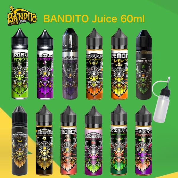 電子タバコ リキッド 大容量 VAPE ベイプ タール ニコチン0 BANDITO Juice 60...