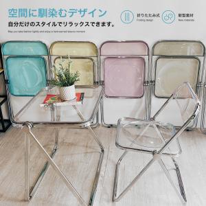 クリアチェア デスク セット 完成品 韓国 人...の詳細画像2