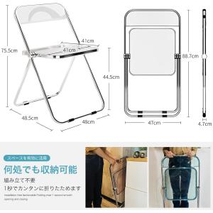 クリアチェア デスク セット 完成品 韓国 人...の詳細画像4