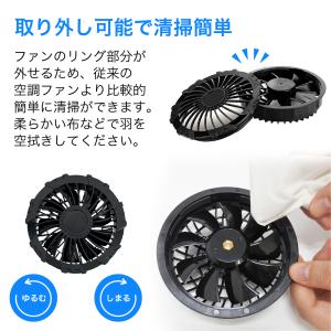 空調ファン 交換用 2個 セット 19V ケー...の詳細画像3
