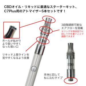 CBD リキッド 専用 アトマイザー 5本セッ...の詳細画像1