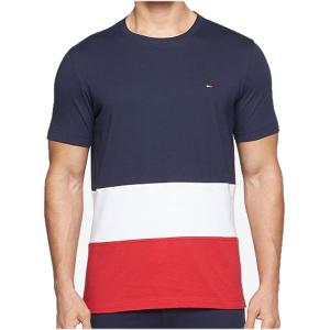 メンズ Tommy Hilfiger トミーヒルフィガー トリコロールカラーＴシャツ(Navy/White/Red)/SLEEPWEAR T-shirt｜sanfan