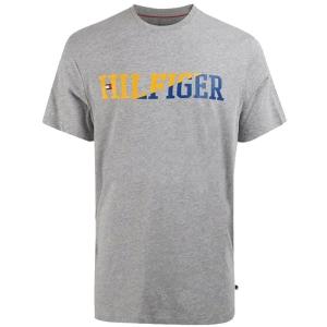 メンズ Tommy Hilfiger トミーヒルフィガー HILFIGERロゴTシャツ(Gray)/SLEEPWEAR T-shirt｜sanfan