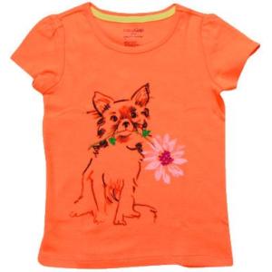 BABY GAP(ベビーギャップ) わんちゃんプリントTシャツ(Orange) 12-18m｜sanfan