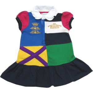 Ralph Lauren(ラルフローレン) カラーブロックデザイン鹿の子ワンピース｜sanfan