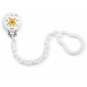 NUK(ヌーク) おしゃぶりホルダー/くまのプーさん/ホワイト