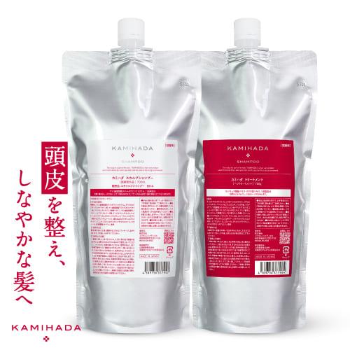 カミハダ 薬用スカルプシャンプー 700mL ＆ 専用トリートメント700g 医薬部外品 皮膚の専門...