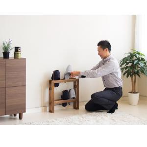 スリッパラック 天然木製 8足収納 完成品 幅...の詳細画像5