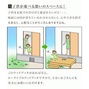 ウッドデッキ 16点セット 4.5帖 2.25...の詳細画像4