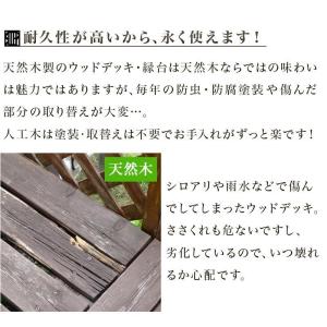 ウッドデッキ 16点セット 4.5帖 2.25...の詳細画像5