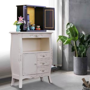 仏壇台 ヨーロピアン アンティーク家具 猫脚 姫家具 厨子 終活 送料