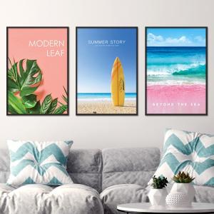 ポスター A3 海 夏 ビーチ 西海岸 インテリア 海外 デザイン