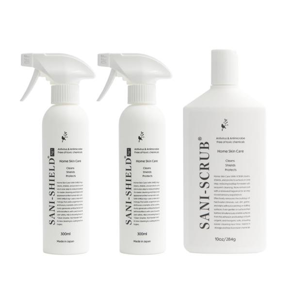 【NEW】サニーシールド Ag+ 300ml 2本(中性、銀イオン配合) + サニーススクラブ1本 ...