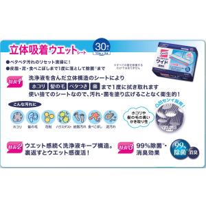 クイックルワイパーワイド用 立体吸着ウエットシ...の詳細画像2
