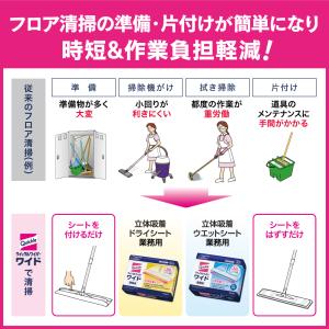 クイックルワイパーワイド用 立体吸着ウエットシ...の詳細画像5