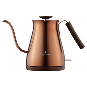 値下げ 電気ケトル 700ml カッパー カフェケトル 細口 ドリップ ポット 湯沸かし 木目調ハンドル 空焚き防止 自動電源オフ M5-MGKAK00079CP
