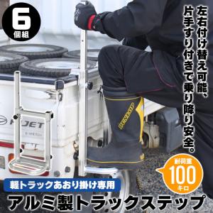トラックステップ スリム トラック用はしご 2段 トラック 荷台 手すり
