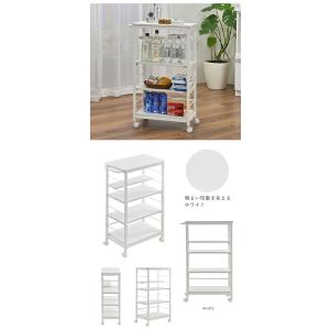 爆買 キッチンワゴン キャスター付き 可動棚 高さ85cm アイアン