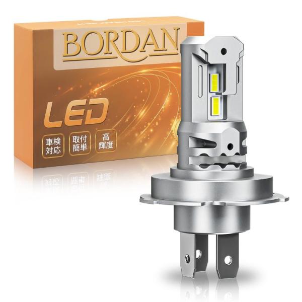 BORDAN H4 LED ヘッドライト バイク用 H19 LEDバルブ HI/LO切替 車検対応 ...