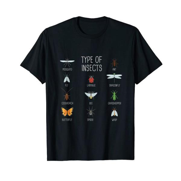 昆虫の種類 昆虫の見分け方 カブトムシ Tシャツ