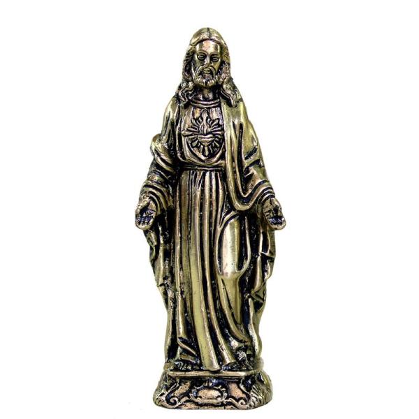 eSplanade 真鍮の聖なるイエス・キリスト像の精神的な偶像 5.75 インチ |宗教像 | 写...