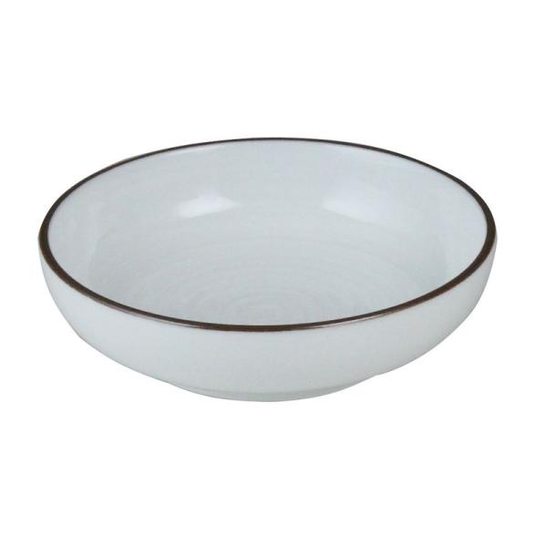 白山陶器 深皿 3.0 白 (約)φ9.5×2.5cm 白磁千段 波佐見焼 日本製 HAKUJISE...