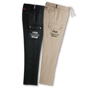 FILA フィラ 裏フリースカーゴパンツ 暖かく楽なはき心地 ズボン 同
