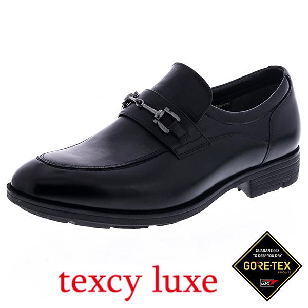 アシックス商事 テクシーリュクス ゴアテックス 本革ビジネスシューズ 4E ビット TU-8007 ...