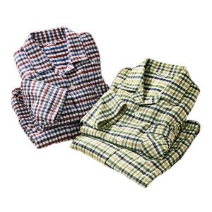 フレンドリー 日本製 ふんわり柔らか無撚糸パジャマ 2色組 955412 1セット（2着：2色×各1着）｜sankeishop
