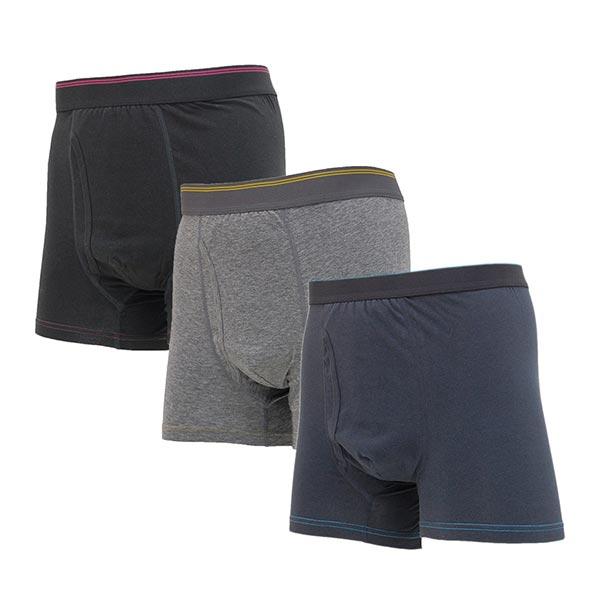 【アウトレット】辻一 軽・中失禁 尿もれ用 吸水・消臭・抗菌スマートボクサーパンツ 3色組 TJI-...