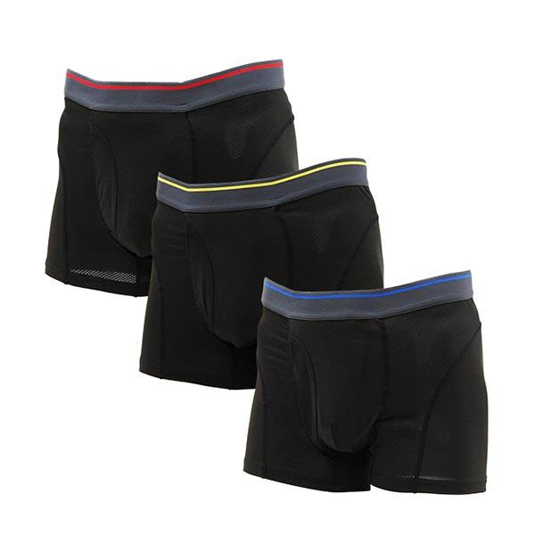 【アウトレット】辻一 メッシュ 軽・中失禁 尿もれ用 吸水・消臭・抗菌プチサラボクサーパン 3色組 ...