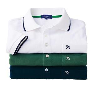 ライル＆スコット 襟裏デザインドライポロシャツ 2色組 2枚：2色×各1枚