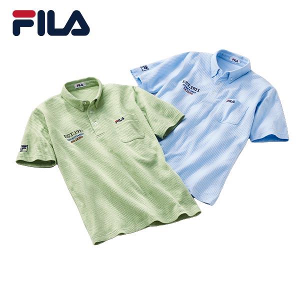 フレンドリー FILA(フィラ) カットサッカーポロシャツ 2色組 958049 1セット（2枚：2...