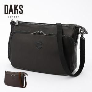 DAKS ダックス ショルダーバッグ メンズ 本革 斜め掛け 小さめ